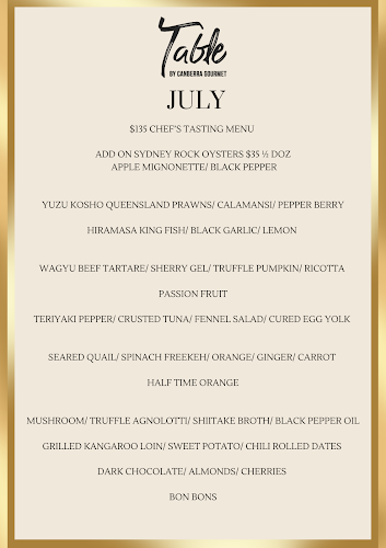 Opinii despre Table Canberra în Greenway - Hospitality and gastronomy