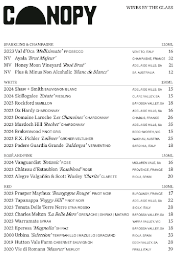 Opinii despre Canopy Bar în Adelaide - Hospitality and gastronomy