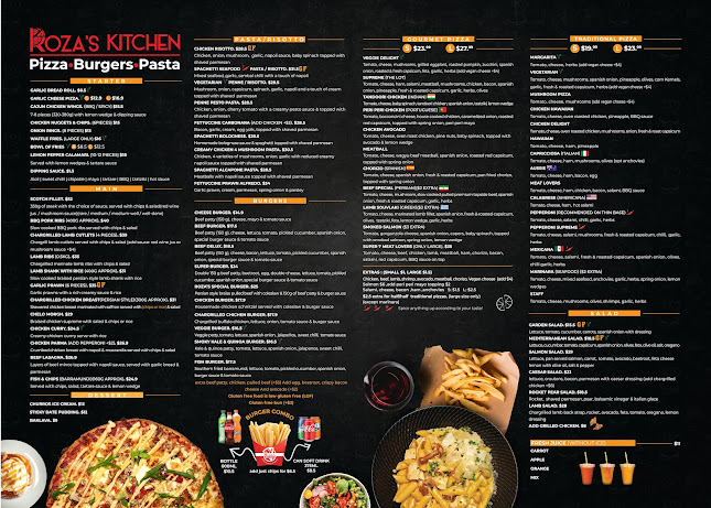 Roza’s Kitchen - Pizza, Burgers, Pasta