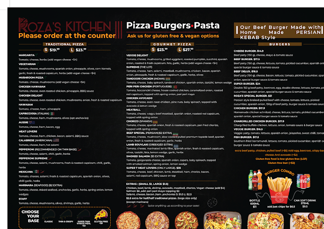 Opinii despre Roza’s Kitchen - Pizza, Burgers, Pasta în Southbank - Hospitality and gastronomy