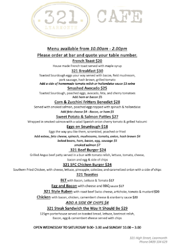 321 Cafe Learmonth - Hospitality and gastronomy