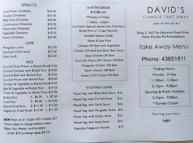 David's Chinese Take Away