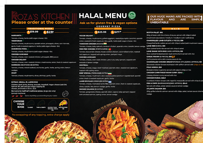 Roza’s Kitchen - Pizza, Burgers, Pasta - Southbank