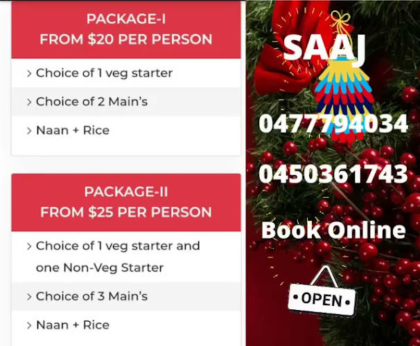 Saaj Indian Cuisine - Clarkson