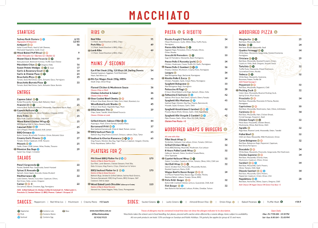 Macchiato Wood Fire Pizza and Coffee Roasters
