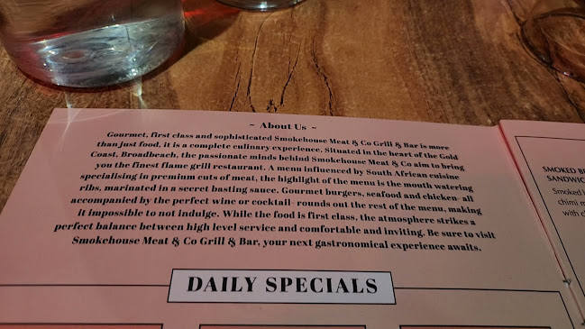 Opinii despre Smokehouse Meat & co Grill And Bar în Broadbeach - Hospitality and gastronomy