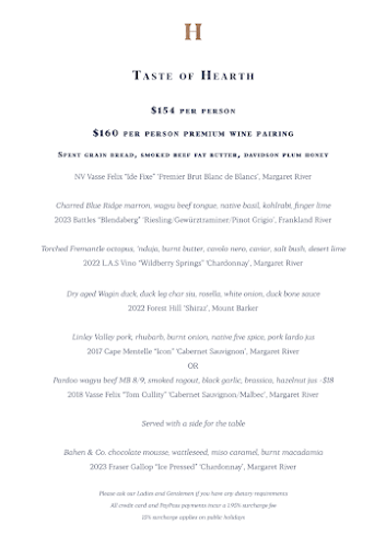 Opinii despre Hearth Restaurant & Lounge în Perth - Hospitality and gastronomy