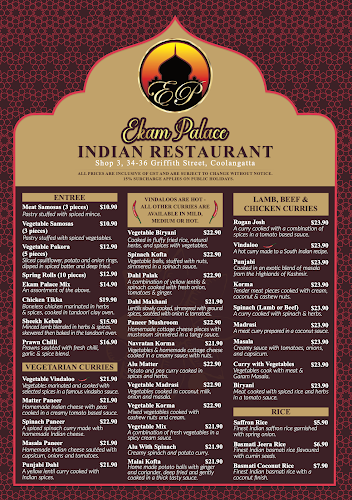 Opinii despre Ekam Palace Indian Restaurant în Coolangatta - Hospitality and gastronomy