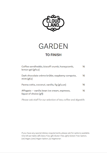 Cloudland - Hospitality and gastronomy