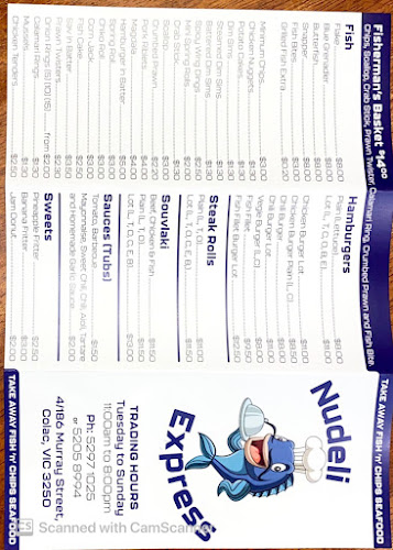 Cafe Nudeli / Nudeli Express Fish & Chips Hamburgers - Colac