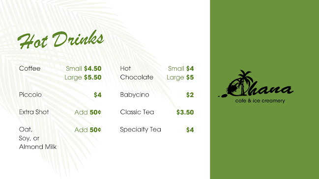 Ohana cafe and ice creamery - Sussex Inlet