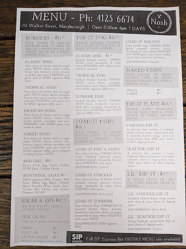 Opinii despre Nosh 2.0 în Maryborough - Hospitality and gastronomy