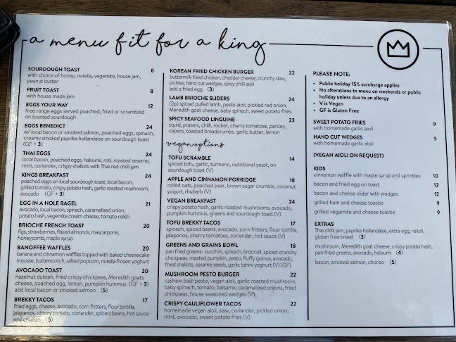 Opinii despre King Of The Castle Cafe în Geelong West - Hospitality and gastronomy