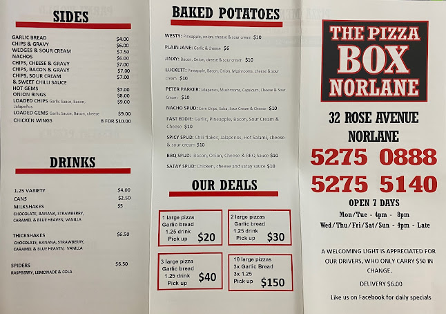 Opinii despre The Pizza Box norlane în Norlane - Hospitality and gastronomy