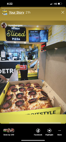 Sliced Detroit Pizza
