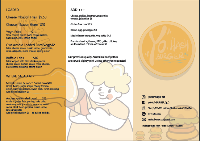 yo,Hash Burger - Hospitality and gastronomy
