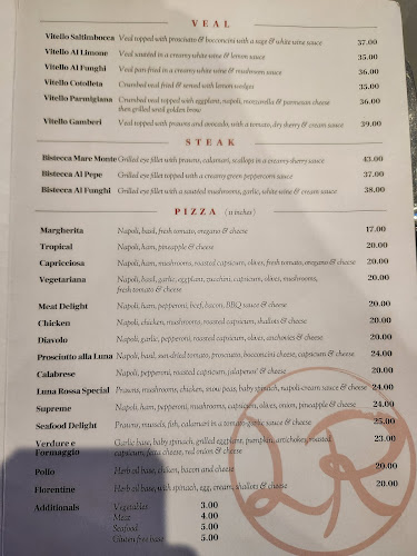 Opinii despre Luna Rossa Italian Restaurant în Tugun - Hospitality and gastronomy