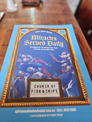 Opinii despre Spirou Seafood and Salad (Church of Fish and Chips) în Port Pirie - Hospitality and gastronomy