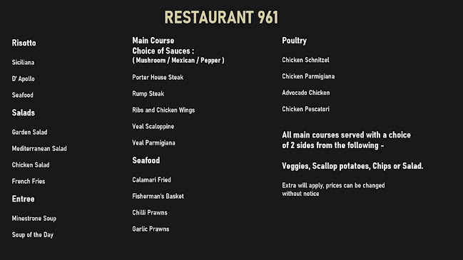 Restaurant 961 - Morwell