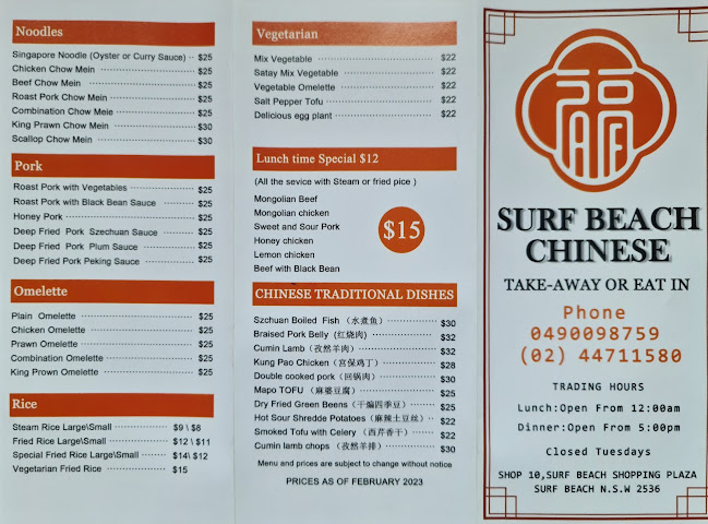 Surf Beach Chinese Takeaway