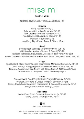 Opinii despre Miss Mi Restaurant & Bar în Melbourne - Hospitality and gastronomy