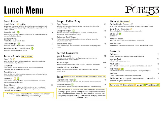 Port 53 Restaurant - Echuca