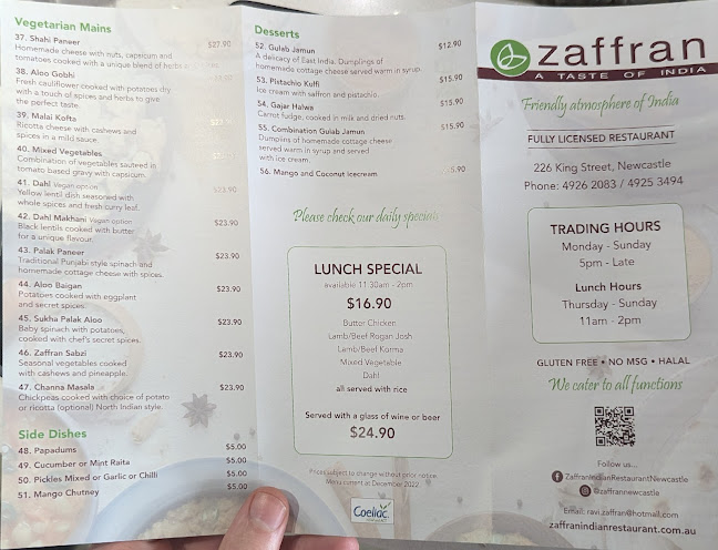 Zaffran Indian Restaurant and Takeaway