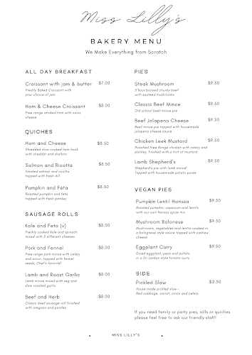 Miss Lilly’s - Bakery Café - Hospitality and gastronomy