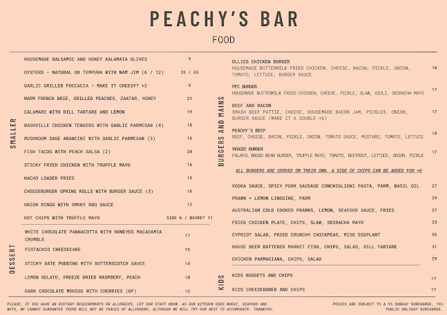 Opinii despre Peachy's Bar în Swan Hill - Hospitality and gastronomy