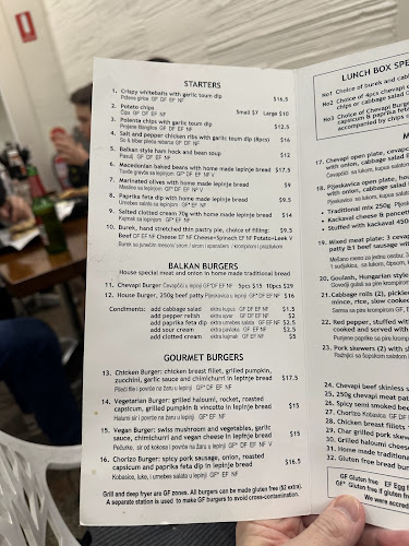 Chevapi Grill Balkan Kitchen - South Melbourne