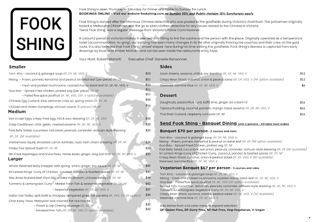 Fook Shing - Hospitality and gastronomy