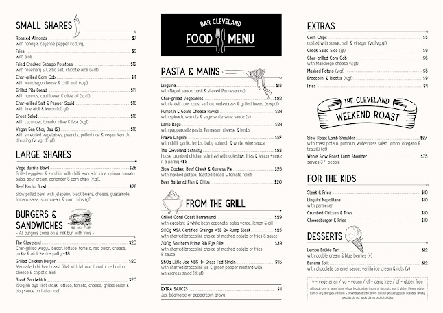 Opinii despre Bar Cleveland în Redfern - Hospitality and gastronomy