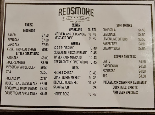 Opinii despre Red Smoke Bendigo în Bendigo - Hospitality and gastronomy