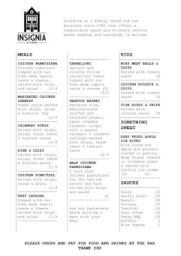 Insignia on Flinders Bar - Melbourne