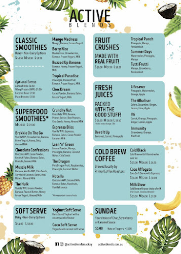 Opinii despre Active Blends Sydney St în Mackay - Hospitality and gastronomy