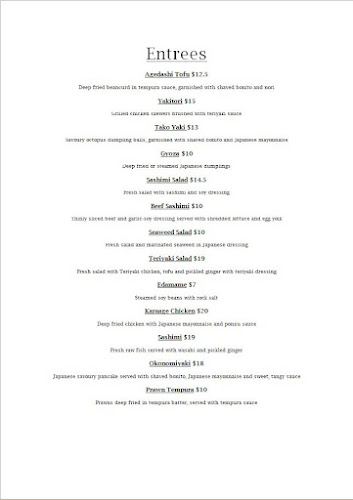 Yusu Japanese Restaurant - Hospitality and gastronomy