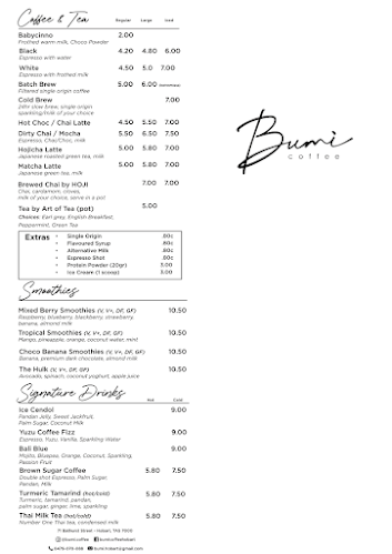 Opinii despre Bumi Coffee în Hobart - Hospitality and gastronomy