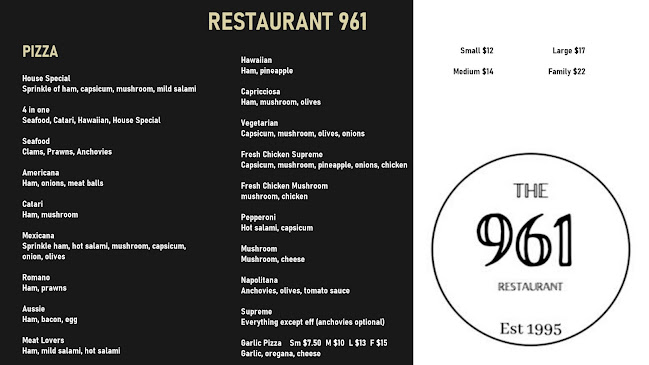 Restaurant 961 - Hospitality and gastronomy