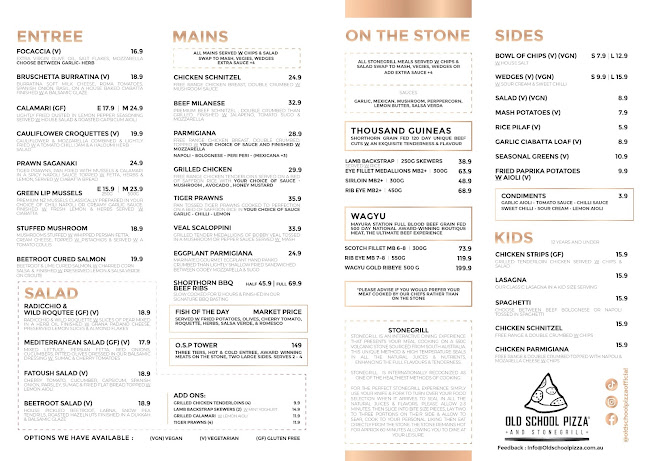 Old School Pizza & Stonegrill