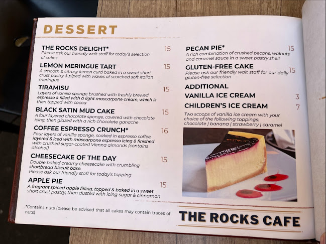 The Rocks Cafe - Hospitality and gastronomy