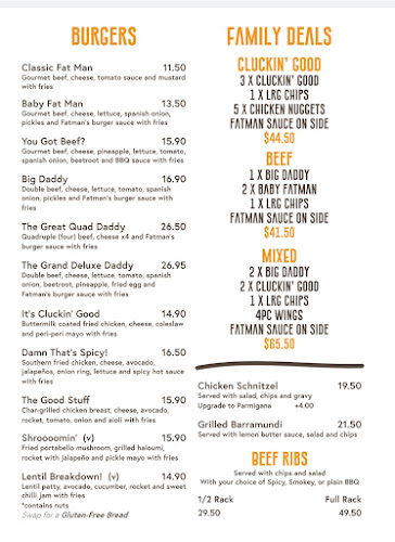 Opinii despre Fatmans Burgers and Grill în Warrawong - Hospitality and gastronomy