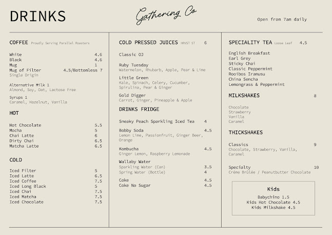 Gathering Co. Cafe - Hospitality and gastronomy