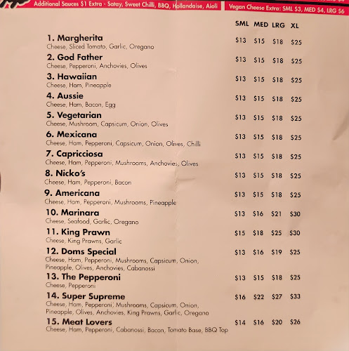 Comentarii opinii despre Dom's Pizza Parlour