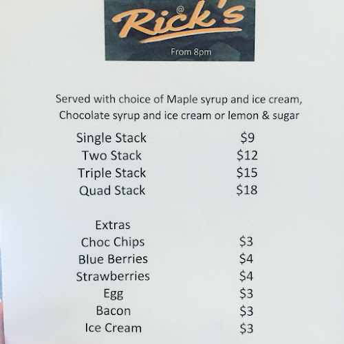 Rick's Burgers ( B110 restaurant and Bar)