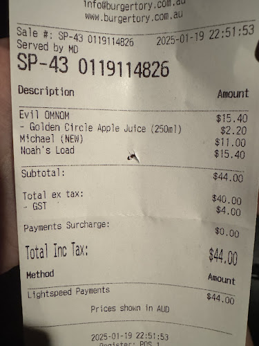 Comentarii opinii despre Burgertory (Caroline Springs)