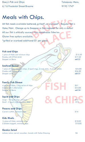 Opinii despre Bluey's Place Fish and Chips în Broome - Hospitality and gastronomy