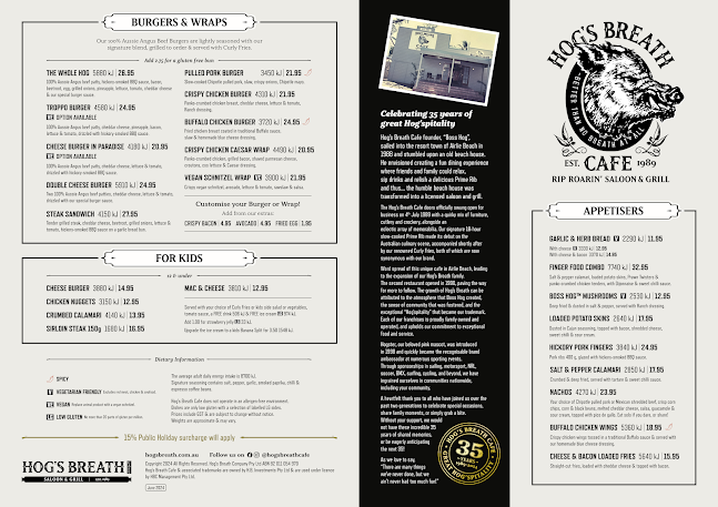 Hog's Breath Cafe Launceston - Hospitality and gastronomy