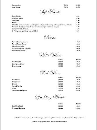 Comentarii opinii despre Caffe Amici