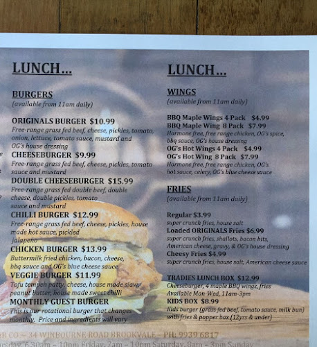 Originals Burger Co. - Brookvale