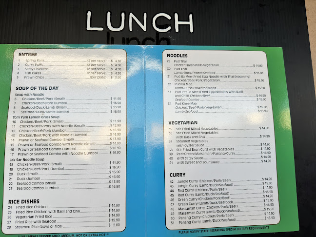 Just One Thai Restaurant - Hospitality and gastronomy